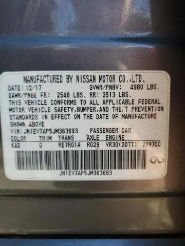 2018 INFINITI Q50 LUXE  