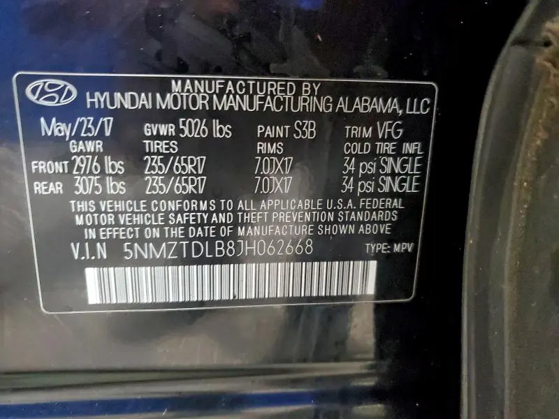 2018 HYUNDAI SANTA FE SPORT   