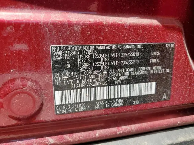 2019 TOYOTA RAV4 ADVENTURE  