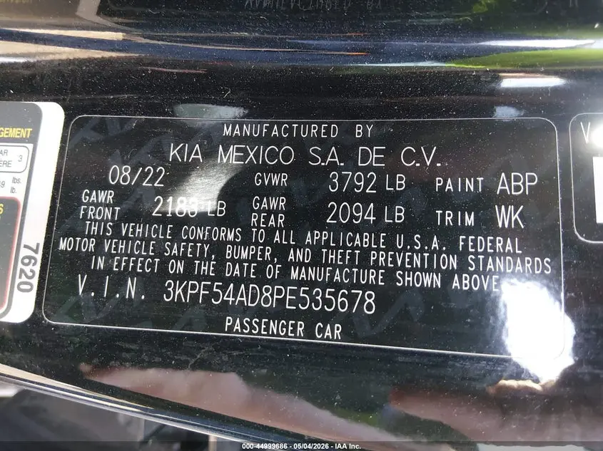 2023 KIA FORTE GT-LINE