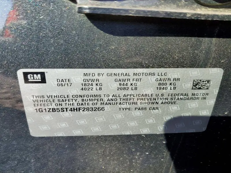 2017 CHEVROLET MALIBU LS  