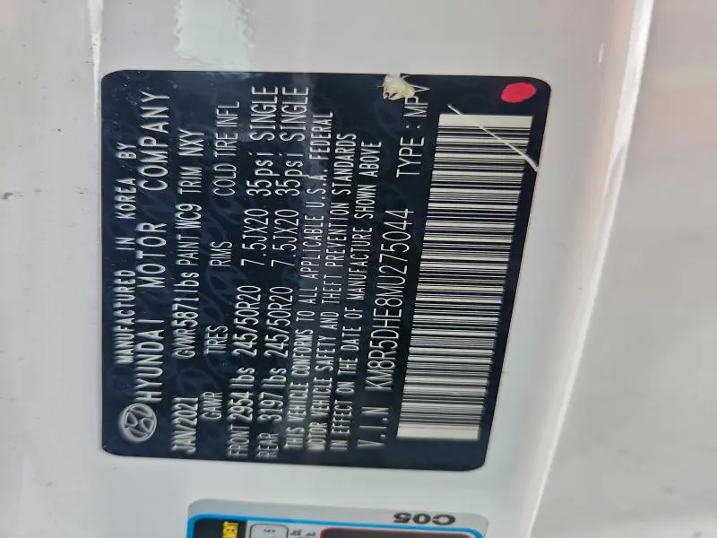 2021 HYUNDAI PALISADE LIMITED  