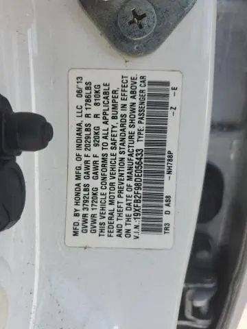 2013 HONDA CIVIC EXL  