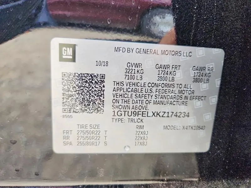 2019 GMC SIERRA K1500 DENALI  