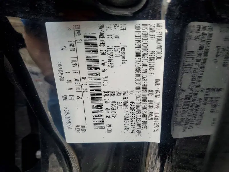 2018 FORD FOCUS SE  