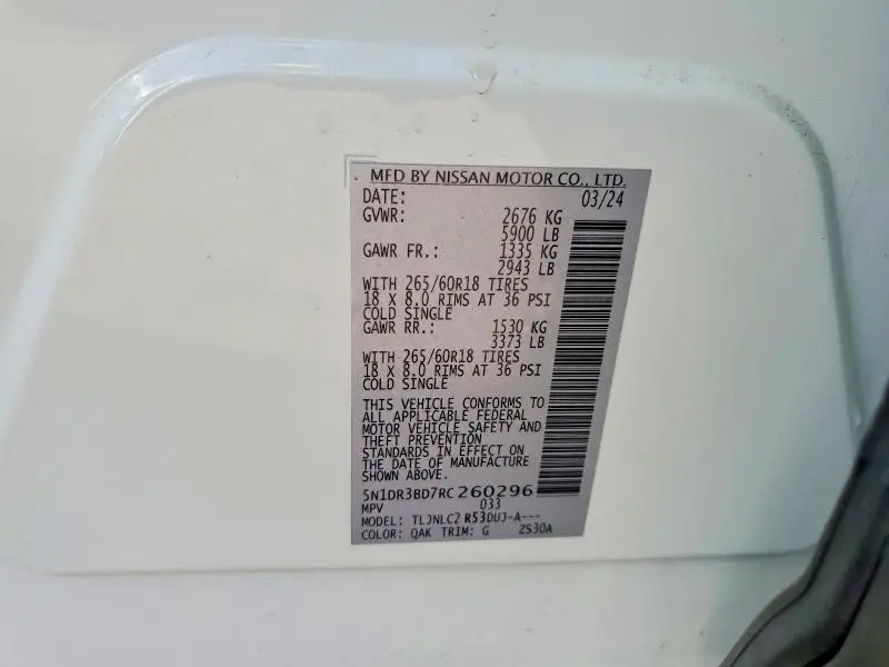 2024 NISSAN PATHFINDER ROCK CREEK  