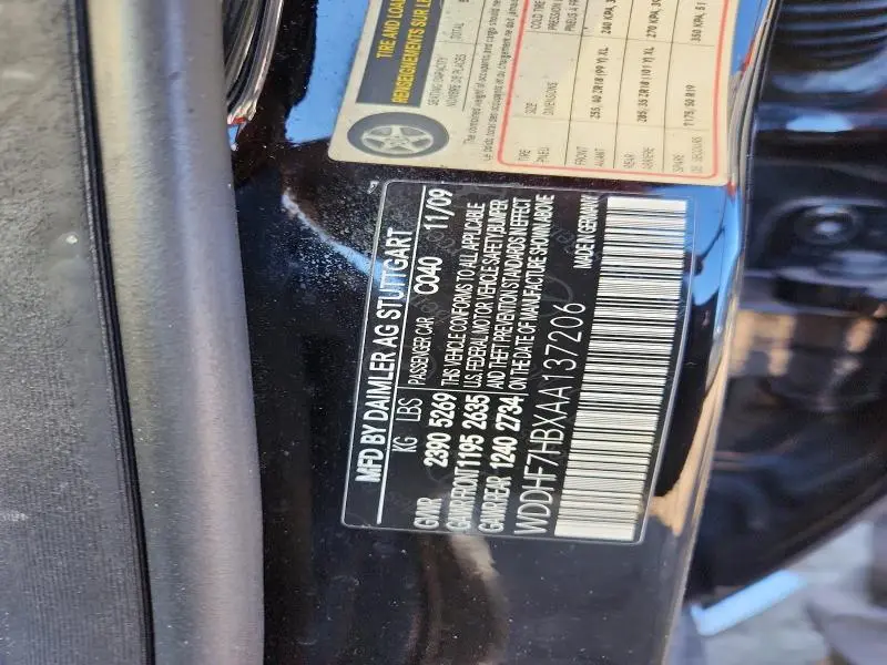 2010 MERCEDES-BENZ E 63 AMG  