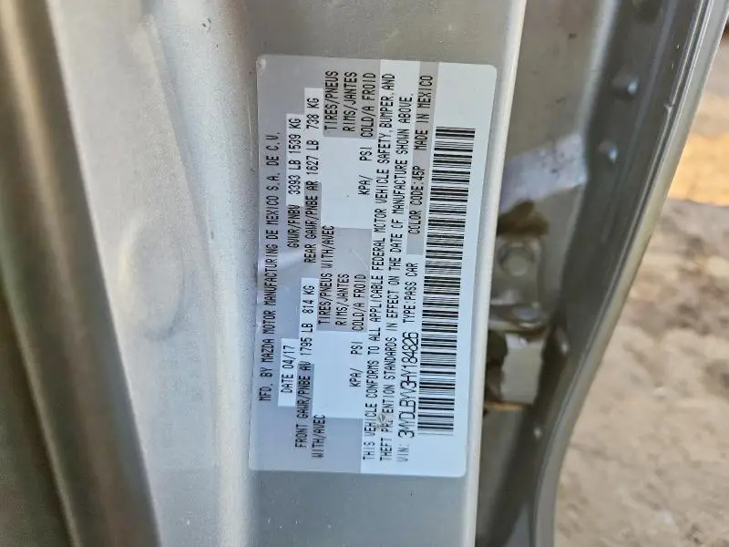 2017 TOYOTA YARIS IA   