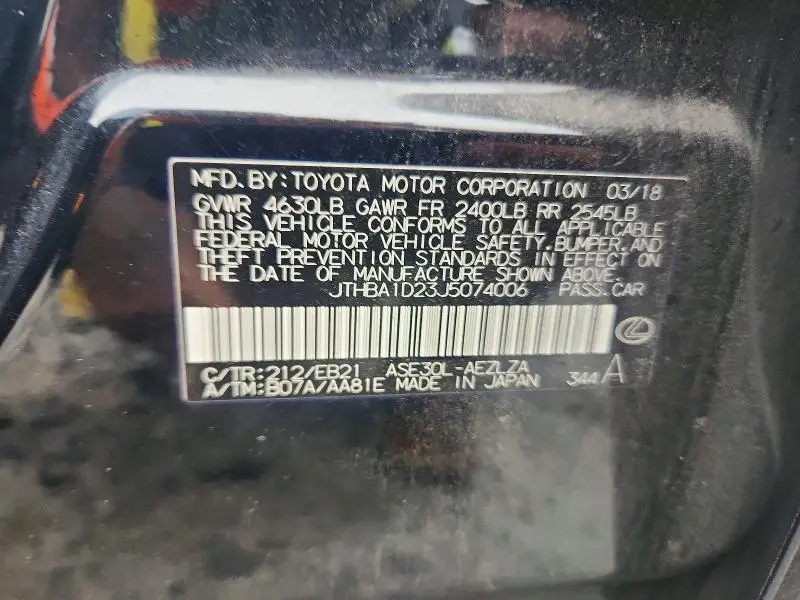 2018 LEXUS IS 300  