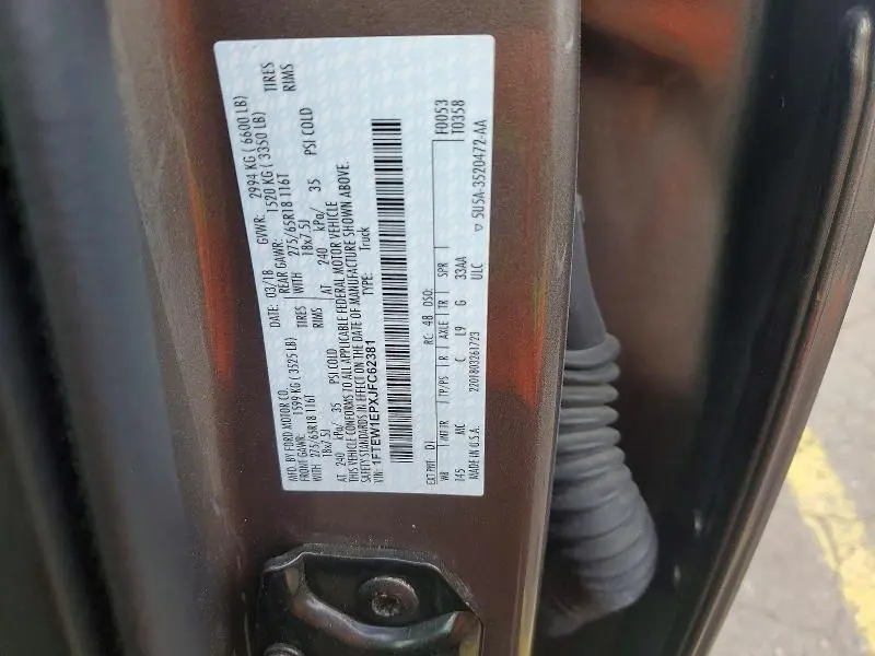 2018 FORD F150 SUPERCREW  
