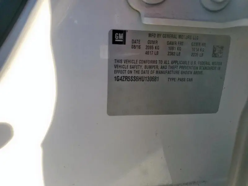 2017 BUICK LACROSSE PREMIUM  