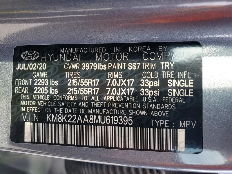 2021 HYUNDAI KONA SEL  