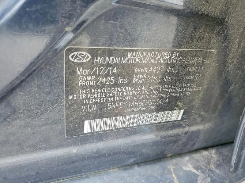 2014 HYUNDAI SONATA SE 2.0T  