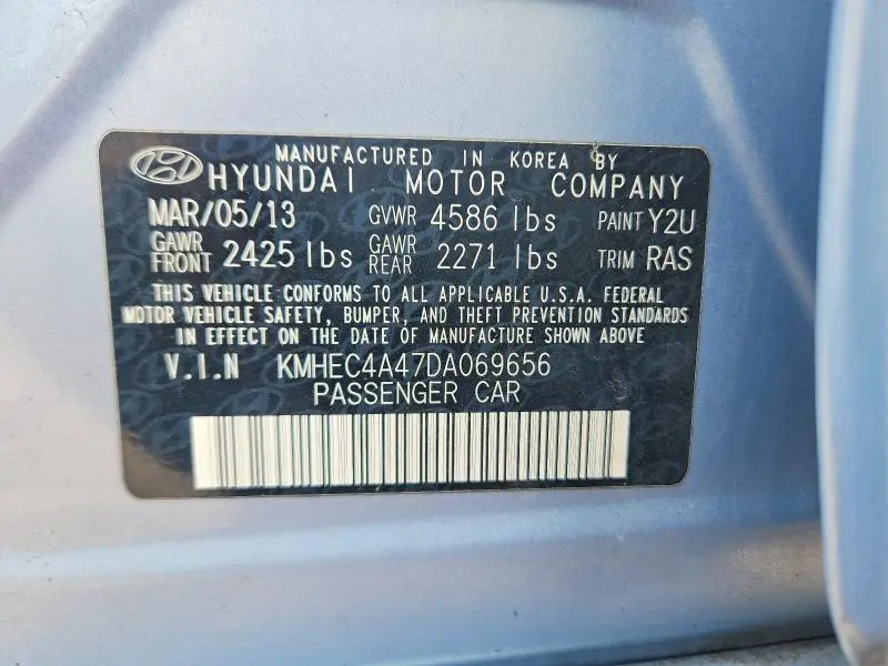 2013 HYUNDAI SONATA HYBRID  