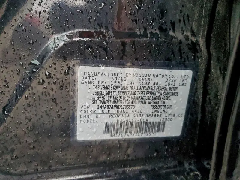 2013 NISSAN SENTRA S  