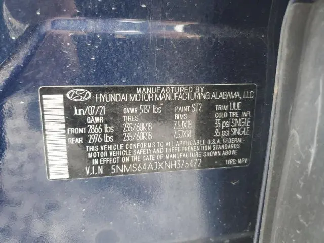 2022 HYUNDAI SANTA FE SEL