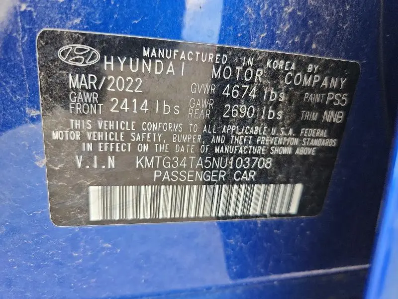 2022 GENESIS G70 2.0T  