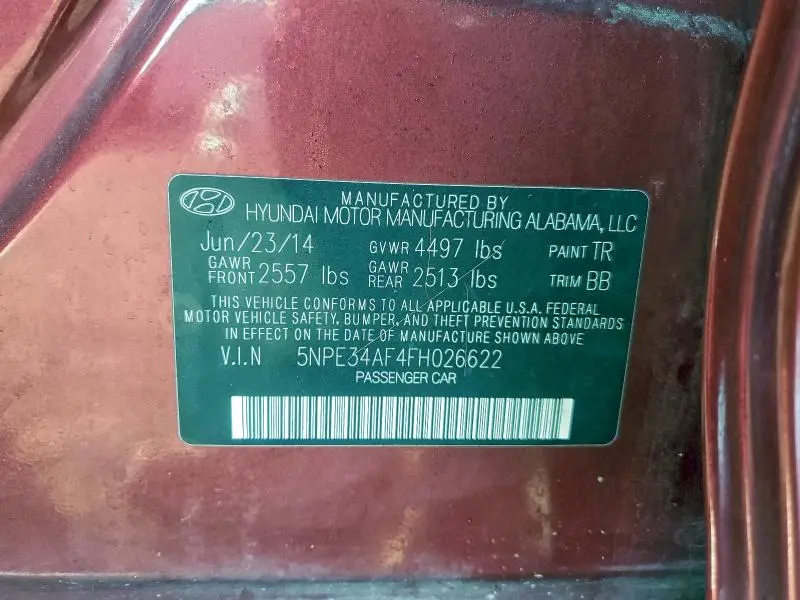 2015 HYUNDAI SONATA SPORT  