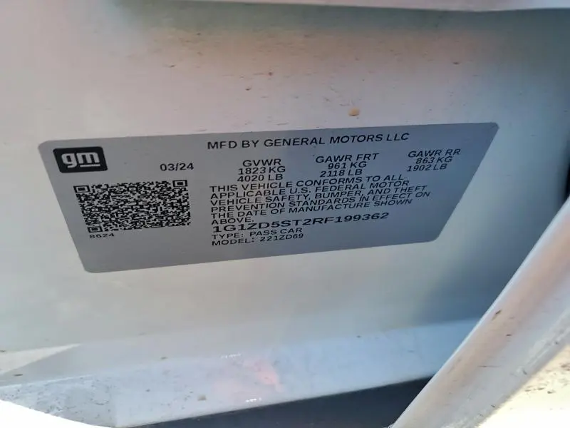 2024 CHEVROLET MALIBU LT  