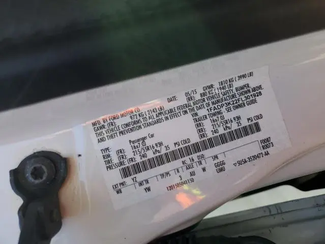 2015 FORD FOCUS SE  