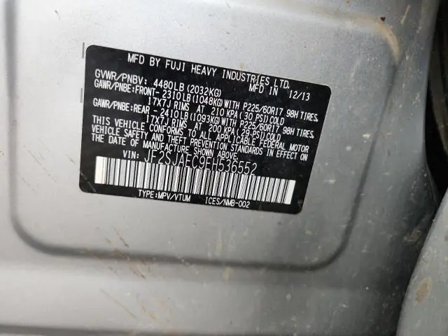 2014 SUBARU FORESTER   