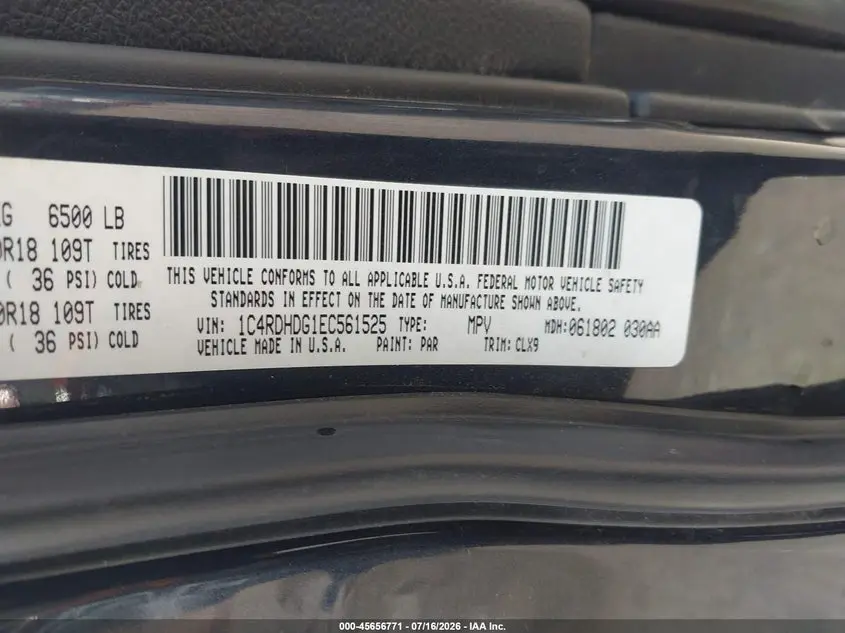 2014 DODGE DURANGO LIMITED
