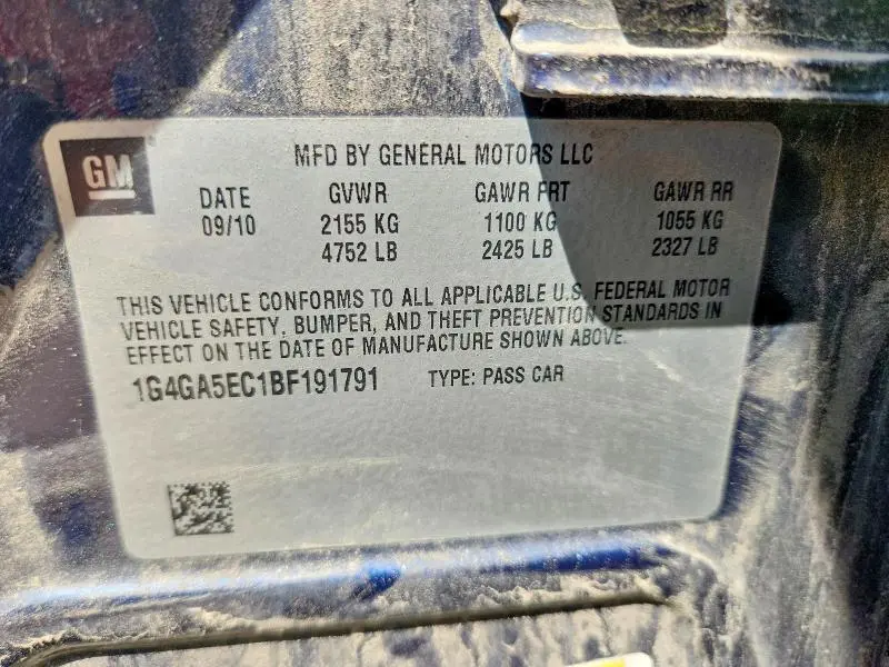 2011 BUICK LACROSSE CX  