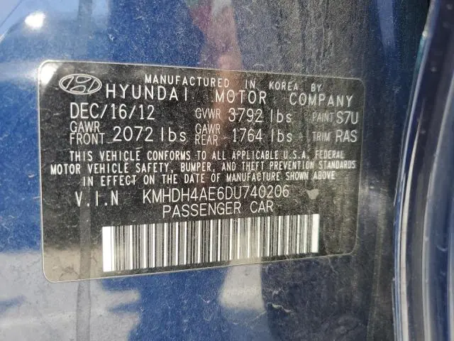 2013 HYUNDAI ELANTRA GLS  