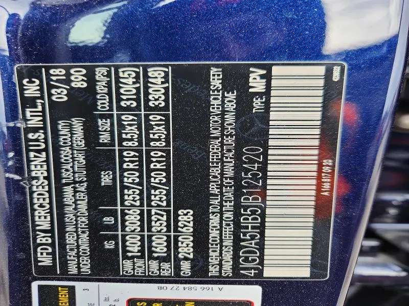 2018 MERCEDES-BENZ GLE 350 4MATIC  