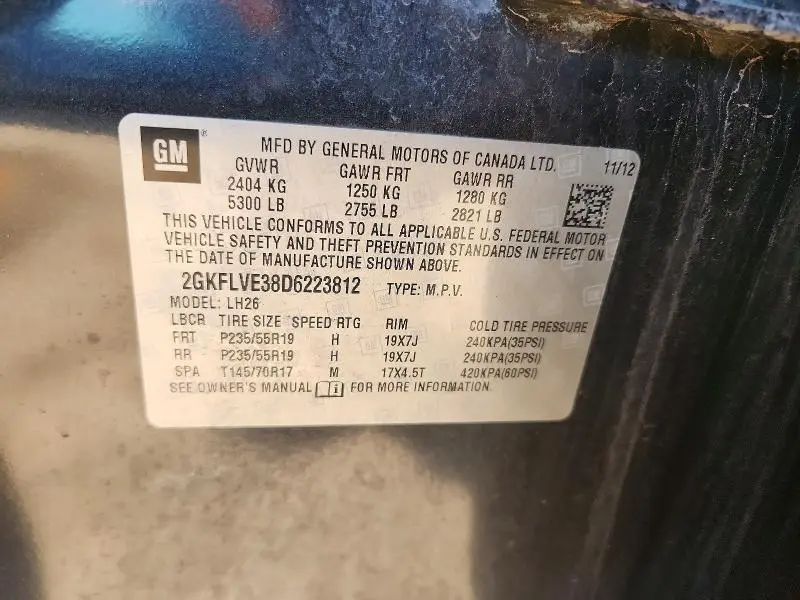 2013 GMC TERRAIN SLT  