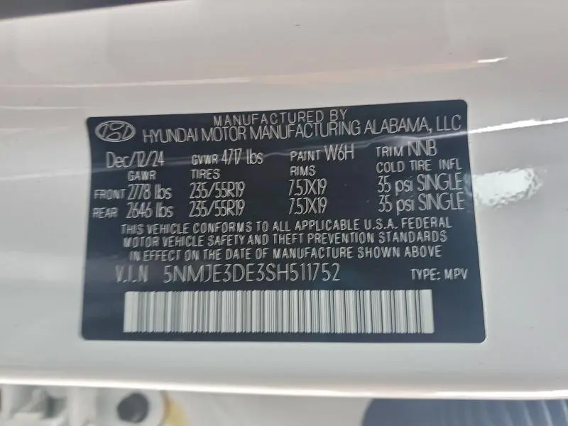 2025 HYUNDAI TUCSON LIMITED  