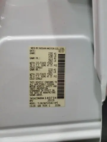 2017 NISSAN MURANO S  