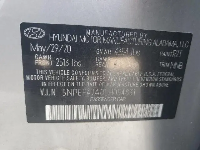 2020 HYUNDAI SONATA SEL
