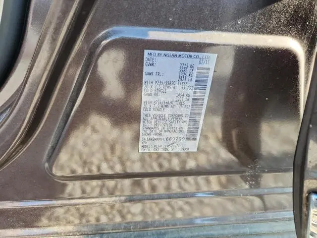 2015 NISSAN PATHFINDER S  