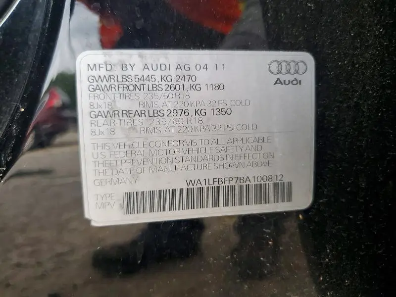 2011 AUDI Q5 PREMIUM PLUS  