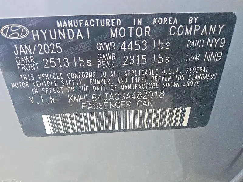 2025 HYUNDAI SONATA SEL  