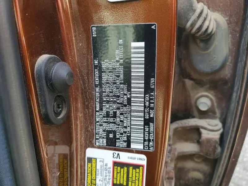 2010 TOYOTA VENZA AWD V6  