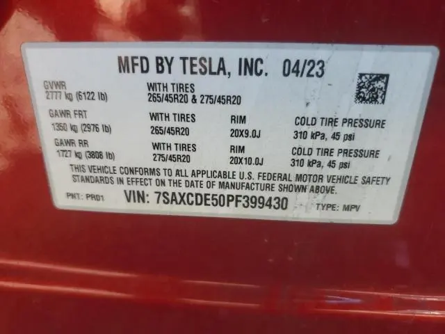 2023 TESLA MODEL X 