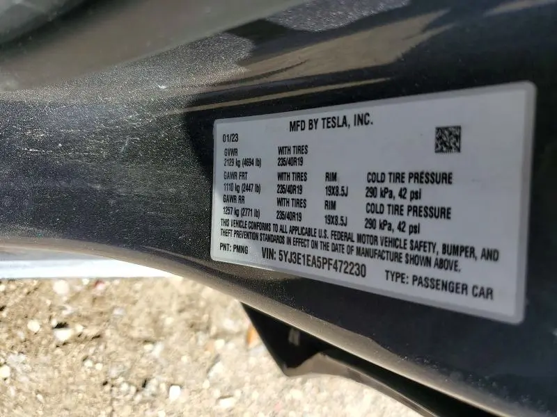 2023 TESLA MODEL 3   