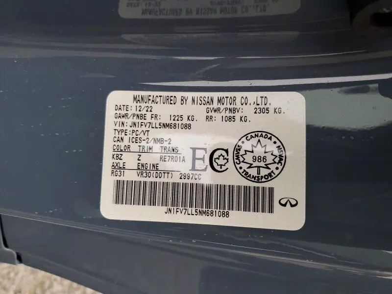 2022 INFINITI Q60 RED SPORT 400  