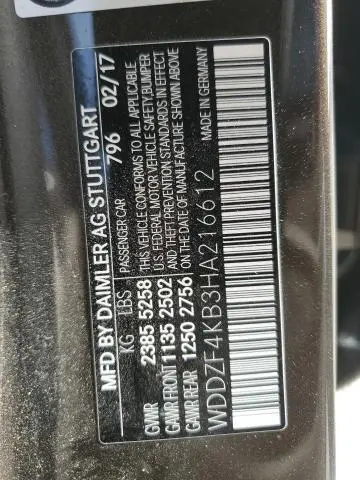 2017 MERCEDES-BENZ E 300 4MATIC  