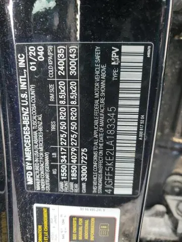 2020 MERCEDES-BENZ GLS 450 4MATIC  