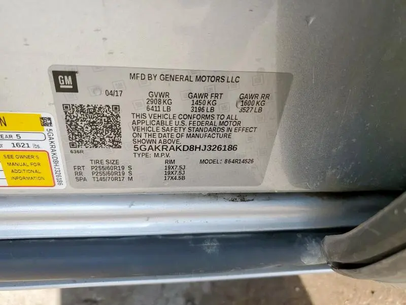 2017 BUICK ENCLAVE 