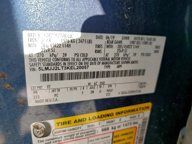 2019 LINCOLN NAVIGATOR RESERVE  