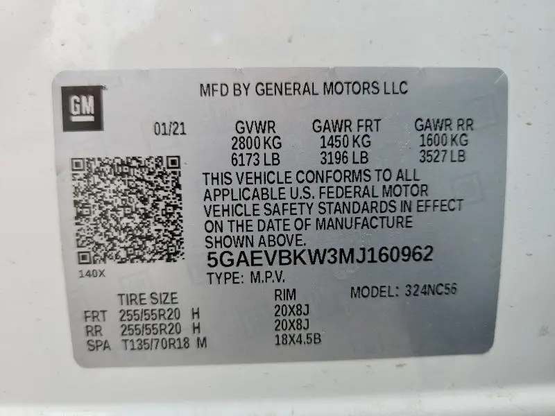 2021 BUICK ENCLAVE PREMIUM  