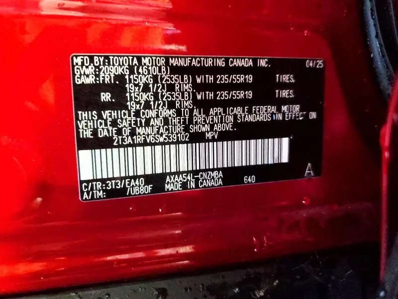 2025 TOYOTA RAV4 XLE PREMIUM  