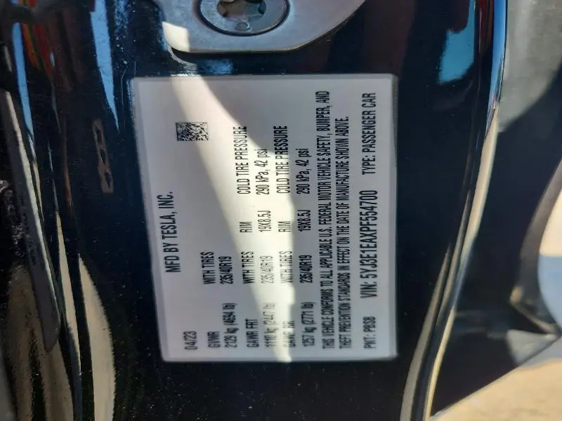 2023 TESLA MODEL 3   