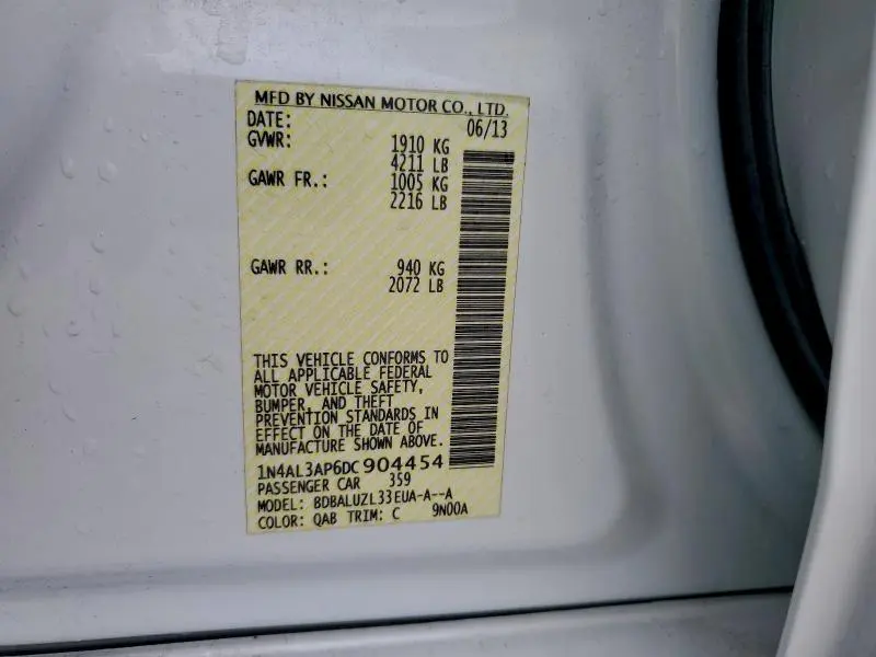 2013 NISSAN ALTIMA 2.5  