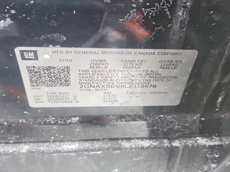 2020 CHEVROLET EQUINOX LS  