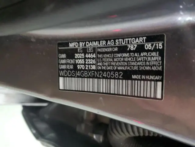 2015 MERCEDES-BENZ CLA 250 4MATIC  